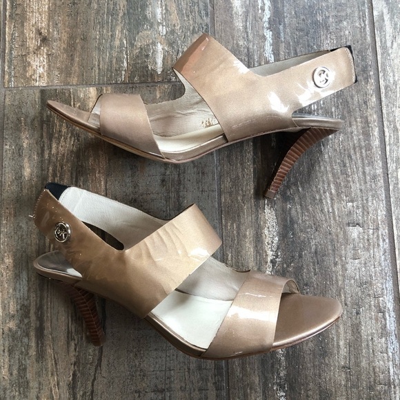 MICHAEL Michael Kors Leather Strappy Heels Size 8.5 - Picture 2 of 9